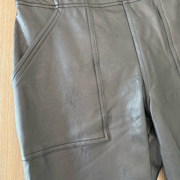 Spanx Faux Leather Jogger Black Sz S - Picture 3 of 5